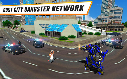 US Police Car Real Robot Transform Robot Car Game