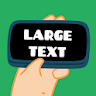 Large Text: Signboard icon