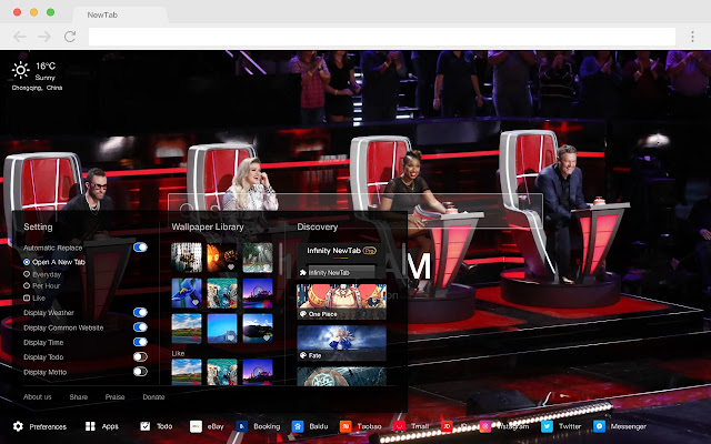 Voice of America HD New Tab Programs Themes