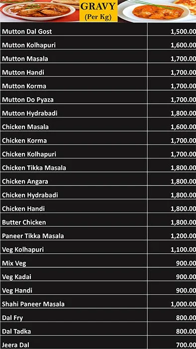 Baba Biryani Center menu 