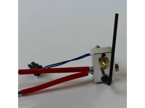 Figure 17: Use of the Hex Wrench to Tighten the Heater Cartridge to the Heater Block Sub-Assembly