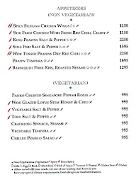 Le Belvedere - Le Meridien menu 8