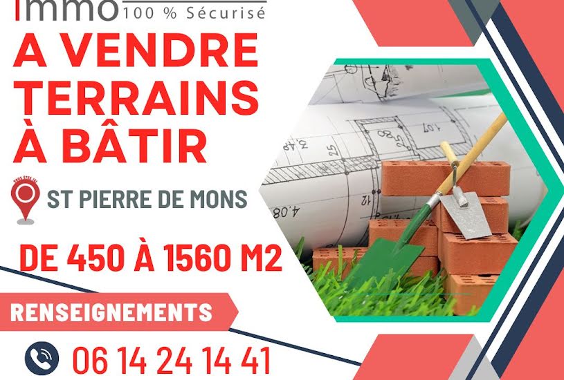  Vente Terrain à bâtir - 1 045m² à Saint-Pierre-de-Mons (33210) 