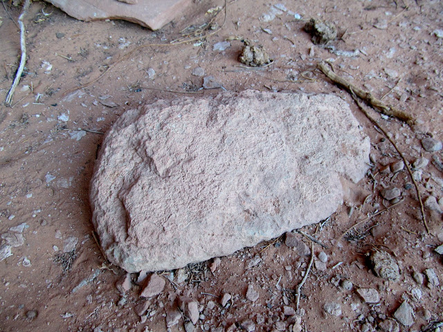 Upside-down metate?