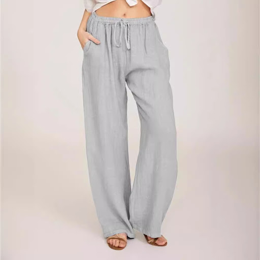 Title 6, Womens Casual Cotton Linen Loose Yoga Pants. C...