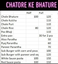 Chatore Ke Bhature menu 1