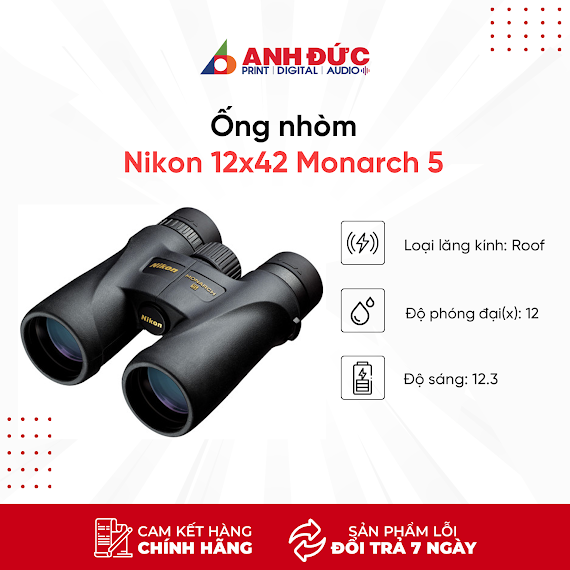 Ống Nhòm Nikon Monarch 5 12 X 42 - Hàng Chính Hãng