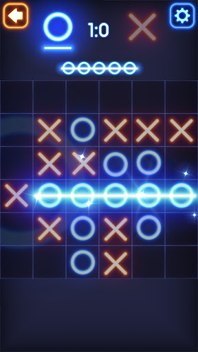 Screenshot Tic Tac Toe Glow: 2 Players