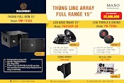 Loa Line Array Full Range 15" Nm - 115La, Pa1530F - 30, Pa - 726Al, Họng Array, Cr - 115H