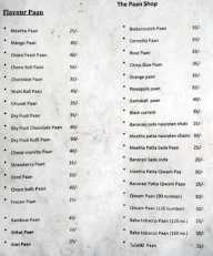 Paan Leela,Pitampura menu 1