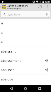  Barron’s French - English Dictionary – Vignette de la capture d'écran  