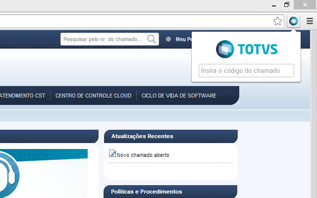 Suporte TOTVS chrome extension
