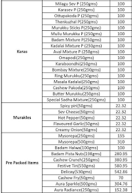 Krishna Bakes&sweets menu 3