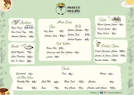 Macro Meals menu 1