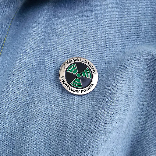 Title 3, Science Forgets About Lab Safety Brooch A styli...