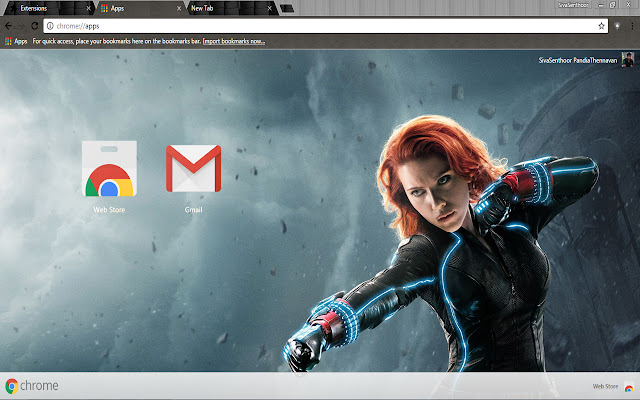 Black Widow The Avenger chrome extension