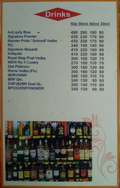 Hotel Sher-E-Punjab menu 