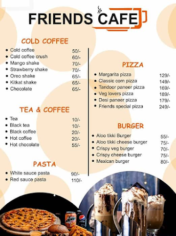 Friends Cafe menu 