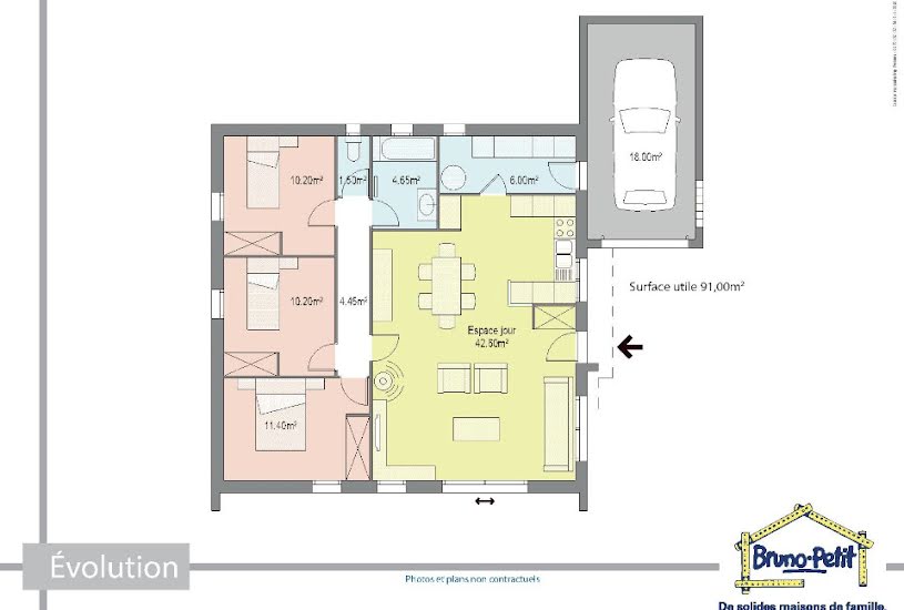  Vente Terrain + Maison - Terrain : 3 240m² - Maison : 90m² à Gondrin (32330) 