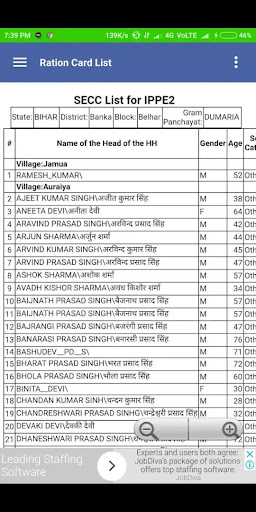 Ration Card List App 2020 - All States List