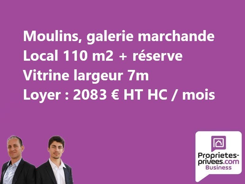 Location  locaux professionnels  160 m² à Moulins (03000), 2 083 €