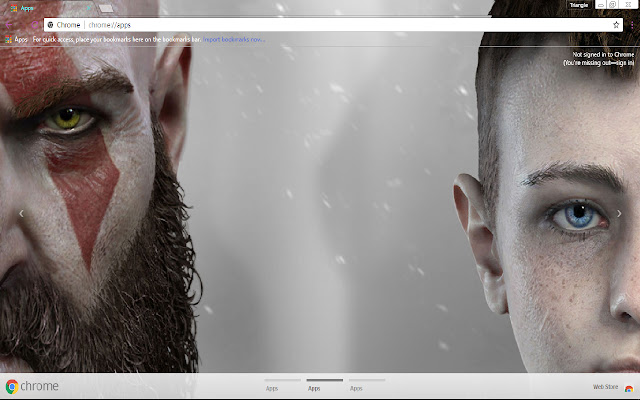 God Of War 1366x768 chrome extension