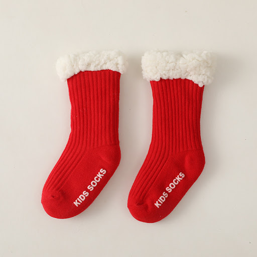Title 3, Super Thick Lamb Wool Childrens Floor Socks So...