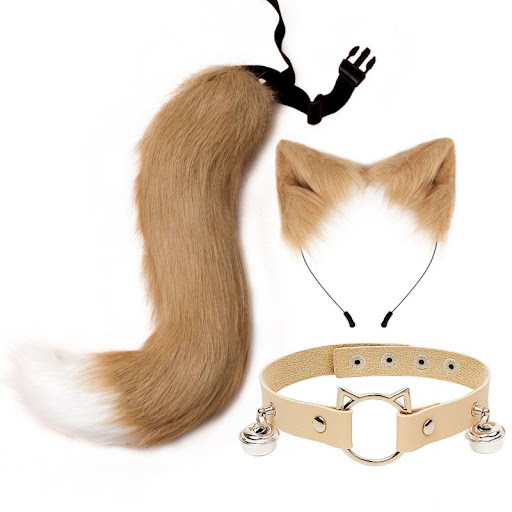 Title 2, Cat Ear Tail Set Hair Hoop Costume Cosplay Acce...