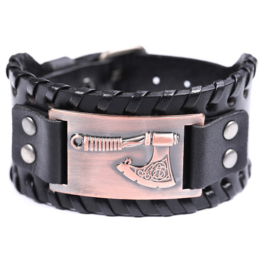 Title 2, Genuine Leather Metal Hangtag Bracelet, a styli...