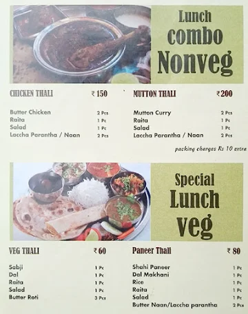 Chef Malhotra menu 