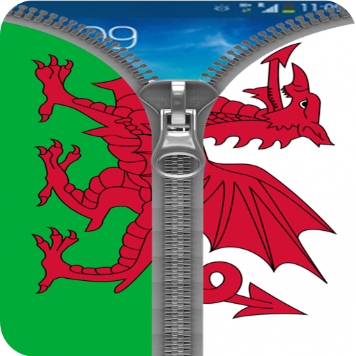 Wales Flag Zipper Screenlock