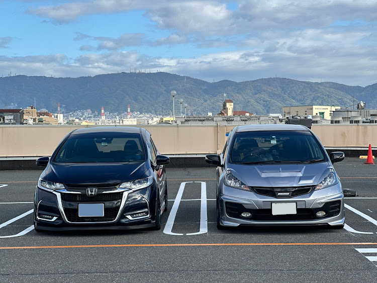 フィットのローガン・車検戻し・剛性ダウン仕様・仲良しですが何か？・ご近所レーシングに関するカスタム事例の投稿画像9枚目
