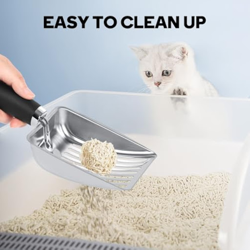 Title 4, Kitty Metal Scooper Stainless Steel Cat Litter ...