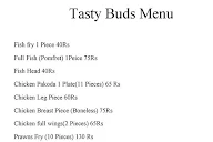 Tasty Buds menu 1