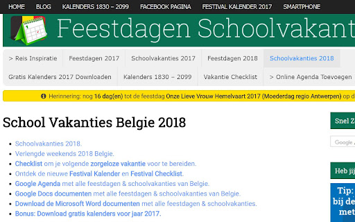 Feestdagen Belgie screenshot 5