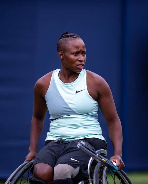 Africa’s top wheelchair tennis player Kgothatso “KG” Montjane.