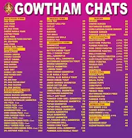 Goutam Chats menu 1