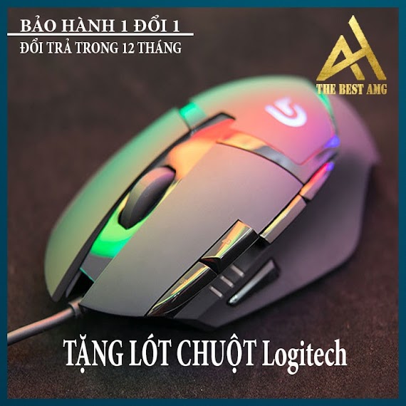 Chuột Gaming Có Dây Led Rgb Logitech G402 Chuột Máy Tính Laptop Mouse Chơi Game Thiết Kế Cực Đẹp