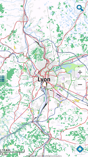 Map of Lyon offline