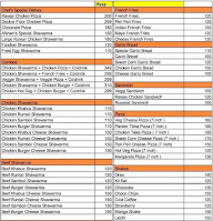 Bombay Shawarma & Burger menu 2