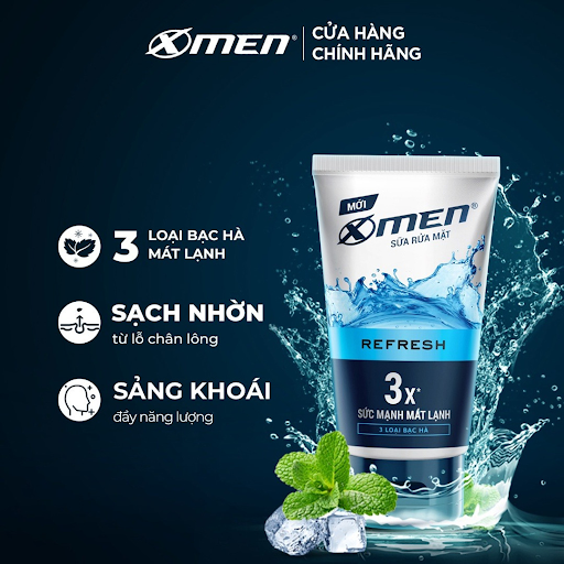 Sữa Rửa Mặt X-men Refresh 100g