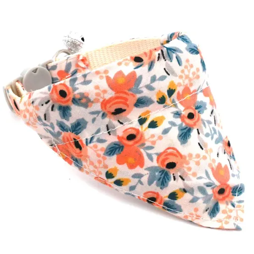 Adjustable Little Daisy Dog Neck Scarf Puppy Breakaway Pet Cat Dog Kitten Collar Bandana Kitten Accessories for Small Do