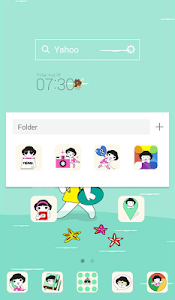 MINI INNIE LINE Launcher theme screenshot 1