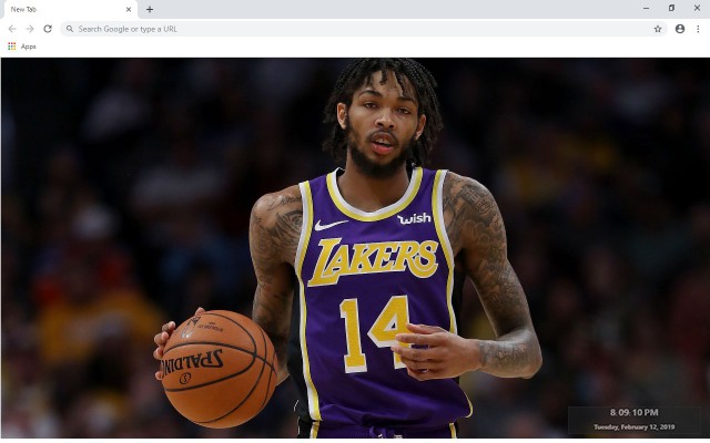 Brandon Ingram New Tab Theme