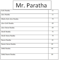 Mr. Paratha menu 1