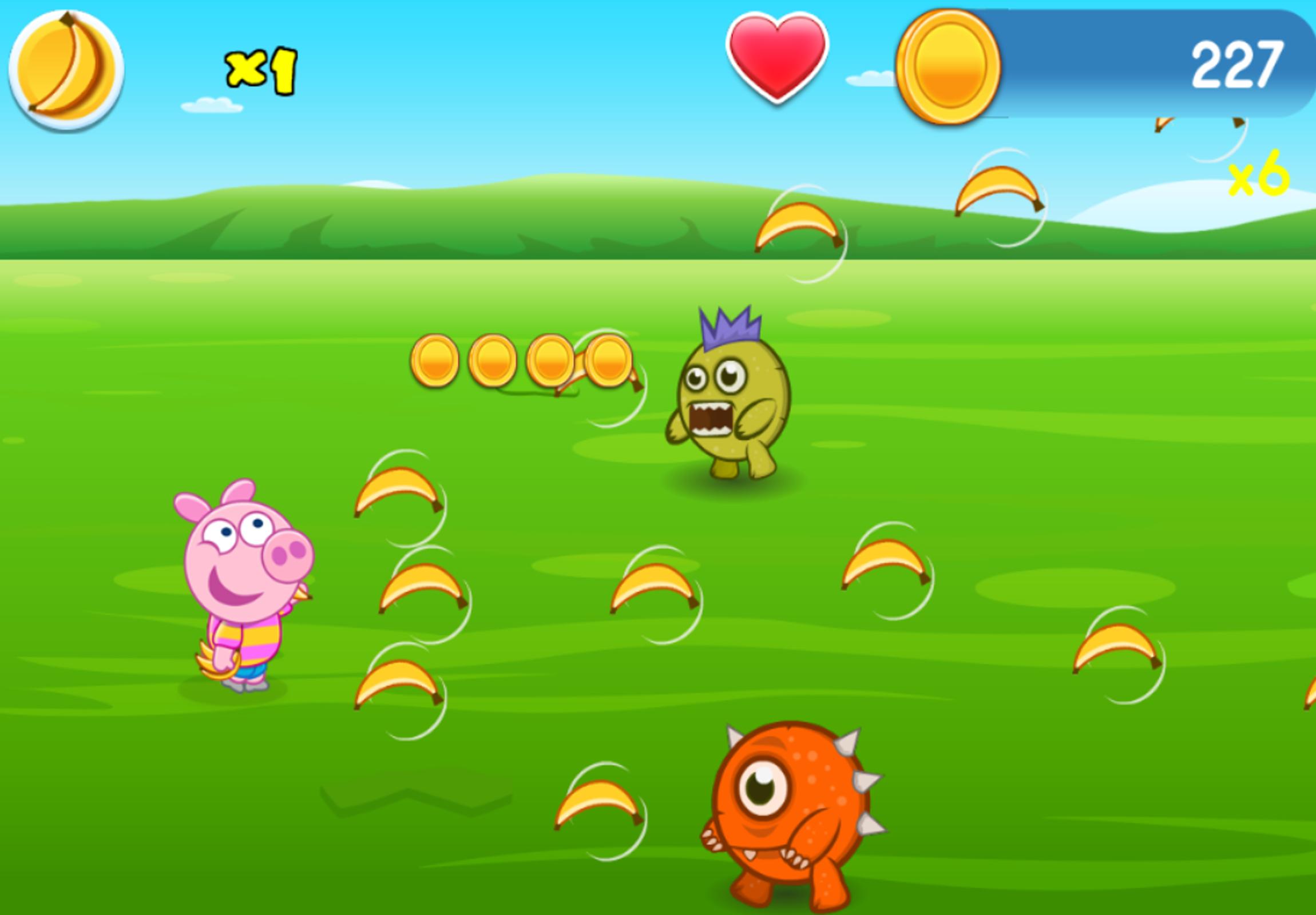 Android application Piggy Free- Minion Banana Rush screenshort