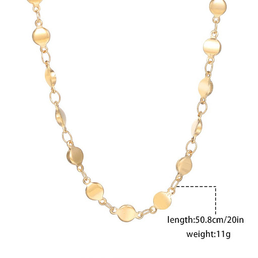 Title 2, Gold Chain, Gold Ingot Necklace, High-end Perso...