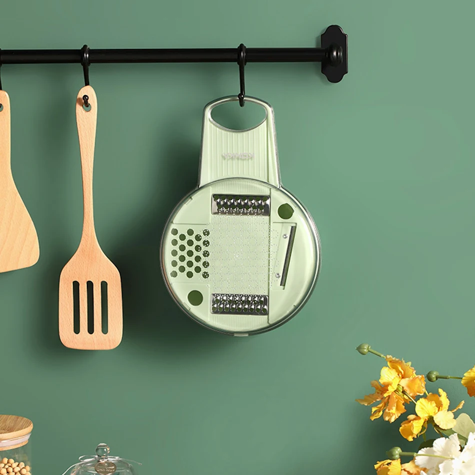 Multi-Function Vegetable Slicer Potato Slicing Machine. Effortlessly slice vegetables and potatoes for perfect salads an