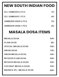 Madras Dosa Corner menu 2