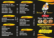 Krispy Corner menu 1